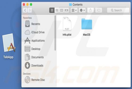 TabApp virus (Mac)