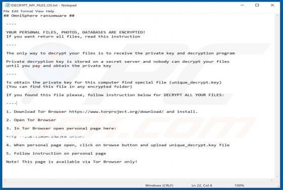 OmniSphere ransomware