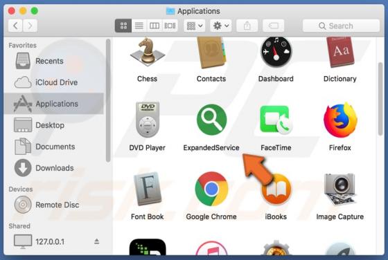 ExpandedService adware (Mac)