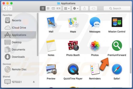 PremiumForward adware (Mac)