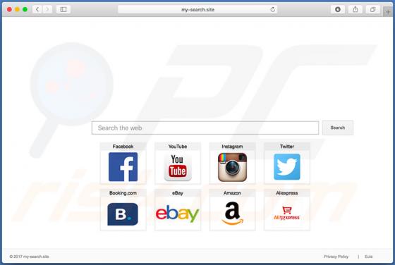 My-search.site doorverwijzing (Mac)