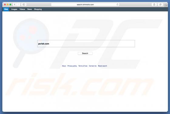Search.ishimotto.com doorverwijzing (Mac)