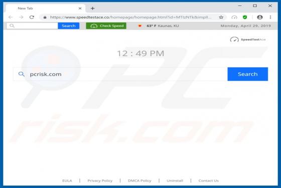 Speedtestace.co doorverwijzing
