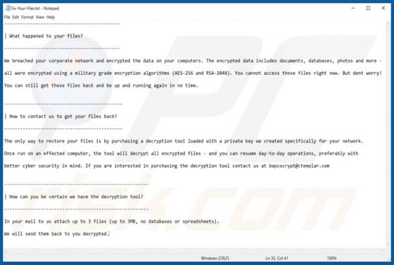 Snake ransomware