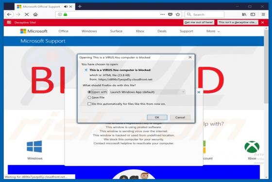 This Is A VIRUS. You Computer Is Blocked (File) oplichting