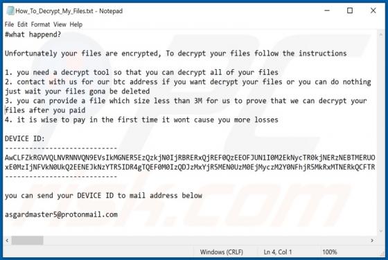 Ragnarok ransomware