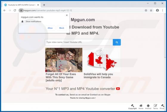 Mpgun.com advertenties