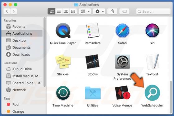 WebScheduler adware (Mac)