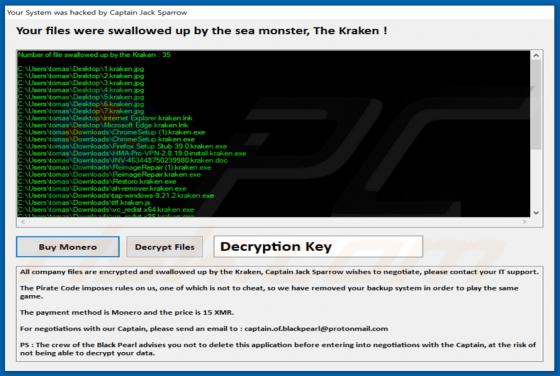 Kraken ransomware