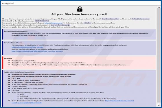 Dewar ransomware