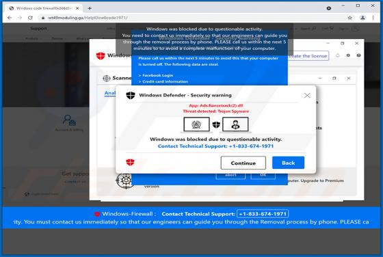 Misleidende pop-up: "Windows werd geblokkeerd wegens verdachte activiteiten"