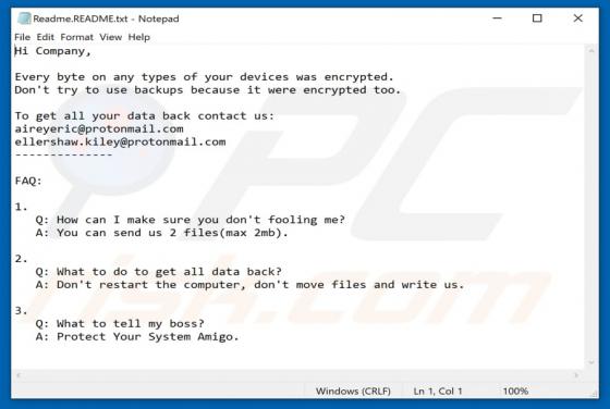 Pysa ransomware