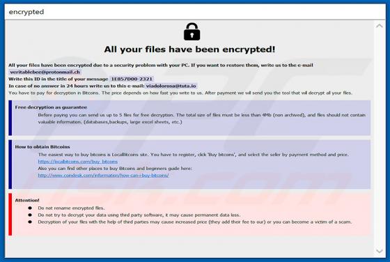 Banta ransomware
