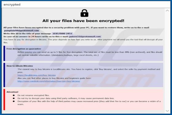 Calix ransomware