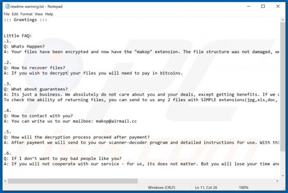 Makop ransomware