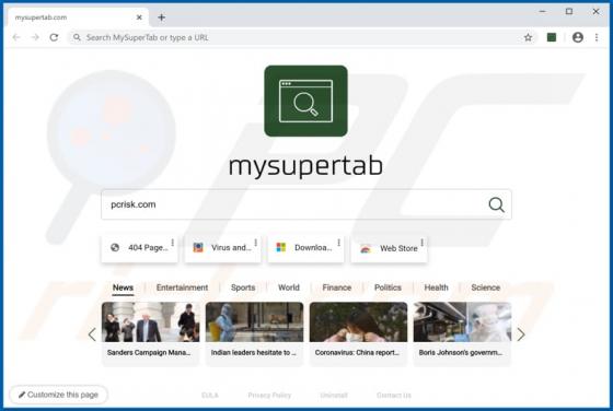 Mysupertab.com doorverwijzing