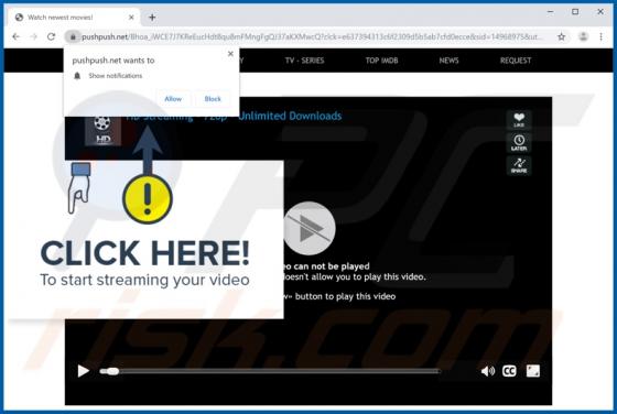 Pushpush.net advertenties