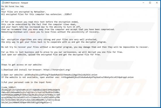 NetWalker ransomware