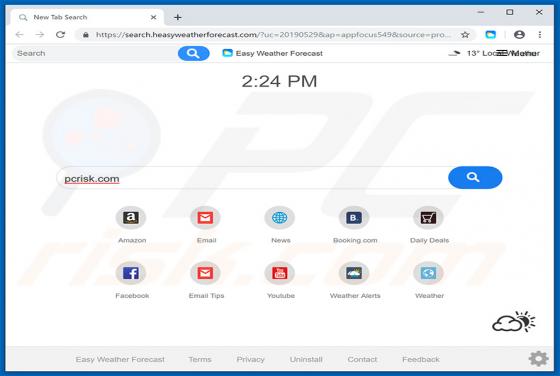 Easy Weather Forecast browserkaper