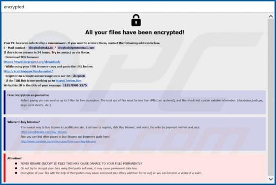 Eking ransomware