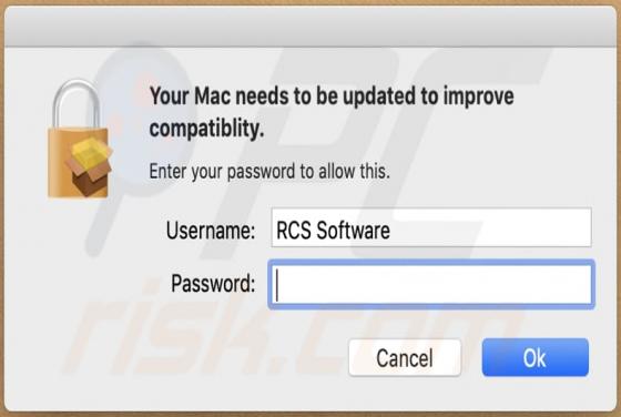 Oplichting via de "Your Mac Needs To Be Updated To Improve Compatibility"-pop-up (Mac)