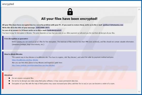 Chinz ransomware