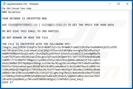 WastedLocker ransomware