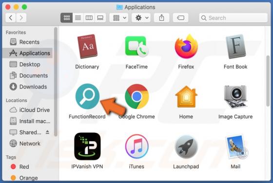 FunctionRecord adware (Mac)